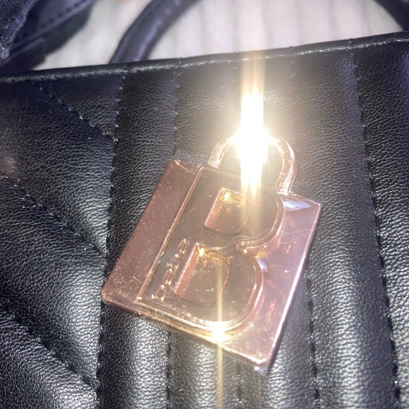 Bebe Elegant  Black Quilted Handbag NWT - Picture 2 of 7